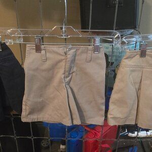 Lot of 4 School Uniform Skorts/Shorts in Navy and Khaki-Size 4